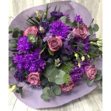 Bouquet with purple colors