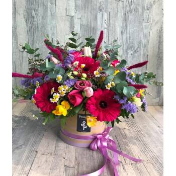 Extra large multicolor arrangement in ecological box