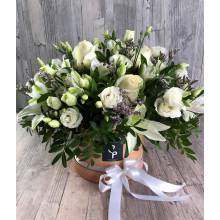 Extra large white arrangement in ecological box