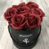 Τριαντάφυλλα μπορντό αρωματικά από σαπούνι σε κουτί. (Μικρό μέγεθος 12x12)